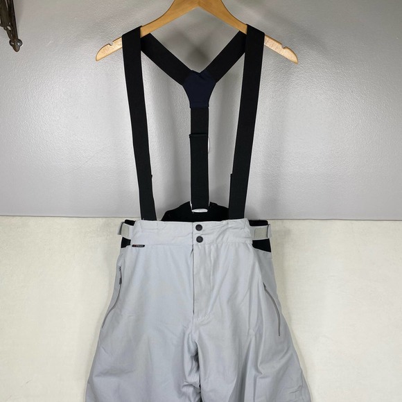 Women's Eider Grey & Black Gortec Snow Bibs, Skiing/Snowboarding-XL - Picture 8 of 14